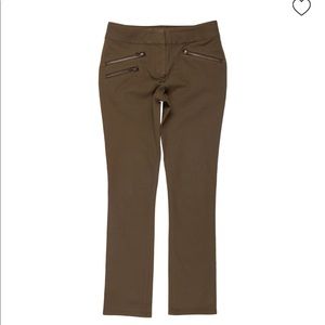 Veronica Beard - olive mid rise - zipper pocket